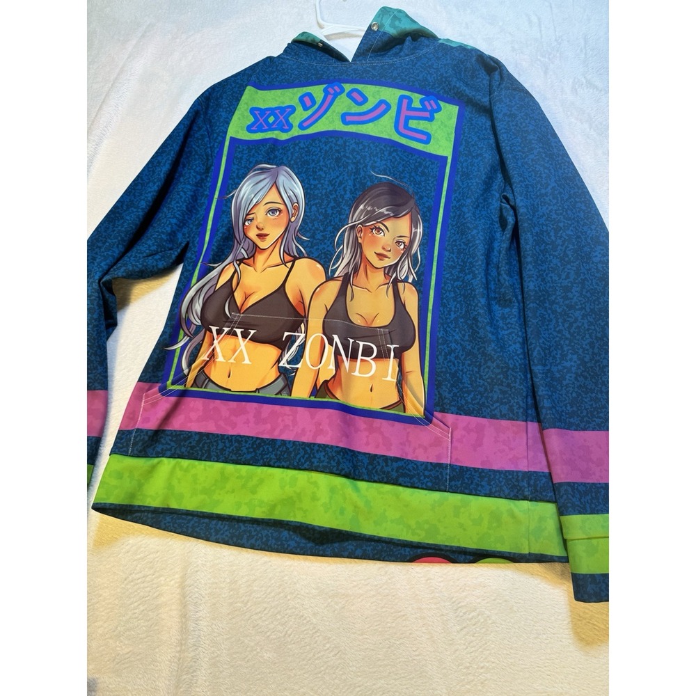Kin Custom Zonbi Anime Hoodie Size Xl Sexy Anime Girls Custom Hoodie
